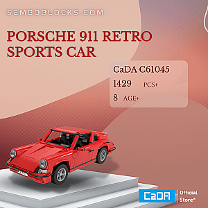 CaDa C61045 Technician Porsche 911 Retro Sports Car