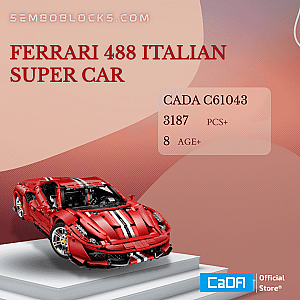 CaDa C61043 Technician Ferrari 488 Italian Super Car