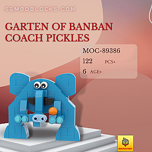 MOC Factory 89386 Movies and Games Garten of Banban Coach Pickles