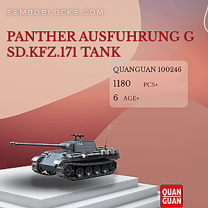 QUANGUAN 100246 Military Panther Ausfuhrung G Sd.Kfz.171 Tank