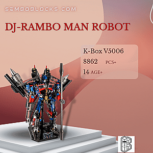 K-Box V5006 Movies and Games DJ-Rambo Man Robot