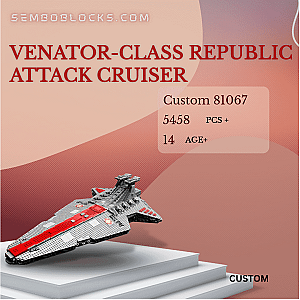 Custom 81067 Star Wars Venator-class Republic Attack Cruiser
