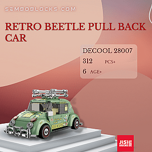 DECOOL / JiSi 28007 Technician Retro Beetle Pull Back Car