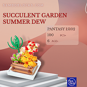 Pantasy 15102 Creator Expert Succulent Garden Summer Dew