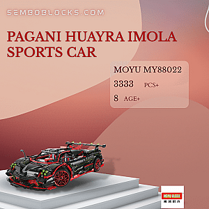 MOYU MY88022 Technician Pagani Huayra Imola Sports Car