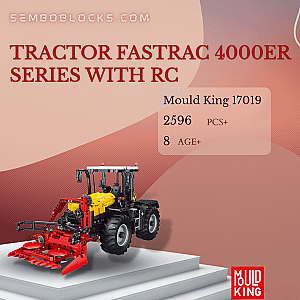 MOULD KING 17019 Technician Tractor Fastrac 4000er series with RC