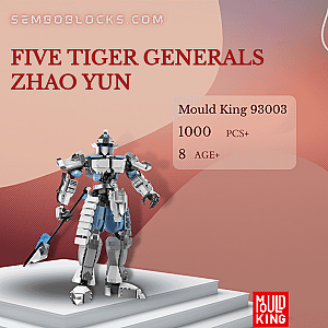 MOULD KING 93003 Creator Expert Five Tiger Generals Zhao Yun