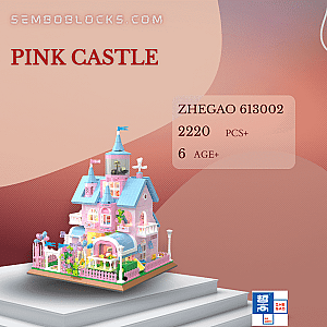 ZHEGAO 613002 Creator Expert Pink Castle