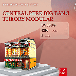 URGE 10189 Modular Building Central Perk Big Bang Theory Modular