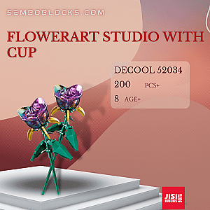 DECOOL / JiSi 52034 Creator Expert FlowerArt Studio with Cup