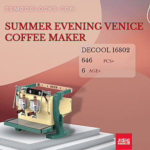 DECOOL / JiSi 16802 Creator Expert Summer Evening Venice Coffee Maker