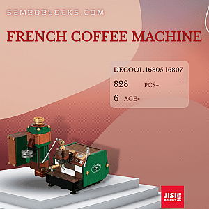 DECOOL / JiSi 16805 16807 Creator Expert French Coffee Machine
