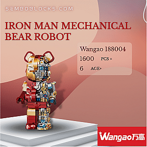 Wangao 188004 Creator Expert Iron Man Mechanical Bear Robot