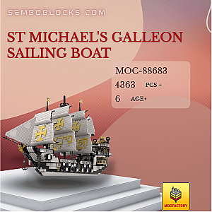 MOC Factory 88683 Technician St Michael's Galleon Sailing Boat
