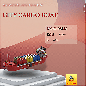MOC Factory 98155 Technician City Cargo Boat