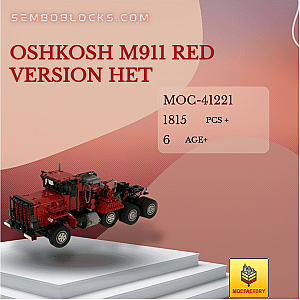 MOC Factory 41221 Technician Oshkosh M911 Red Version HET