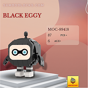 MOC Factory 89418 Creator Expert Black Eggy
