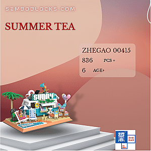 ZHEGAO 00415 Creator Expert Summer Tea