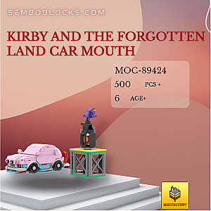 MOC Factory 89424 Movies and Games Kirby and the Forgotten Land Car Mouth
