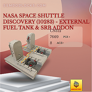 MOC Factory C9312 Space NASA Space Shuttle Discovery (10283) - External Fuel Tank &amp; SRB Addon