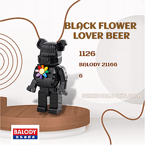 BALODY 21166 Creator Expert Black Flower Lover Beer