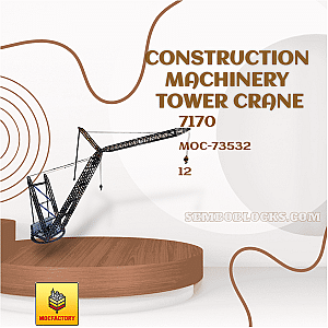 MOC Factory 73532 Technician Construction Machinery Tower Crane