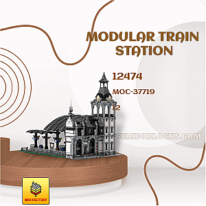 MOC Factory 37719 Modular Building Modular Train Station