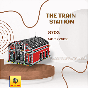 MOC Factory 72682 Modular Building The Train Station