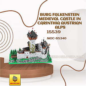 MOC Factory 65340 Modular Building Burg Falkenstein Medieval Castle in Carinthia Austrian Alps