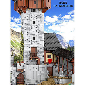 MOC Factory 65340 Modular Building Burg Falkenstein Medieval Castle in Carinthia Austrian Alps