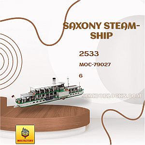 MOC Factory 79027 Technician Saxony Steam-Ship