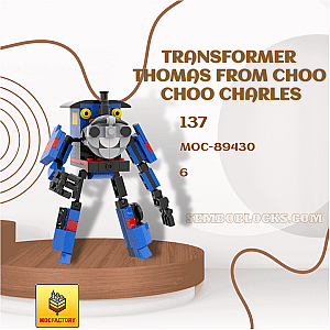 MOC Factory 89430 Movies and Games Transformer Thomas from Choo Choo Charles