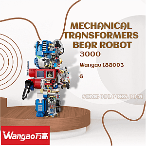 Wangao 188003 Creator Expert Mechanical Transformers Bear Robot
