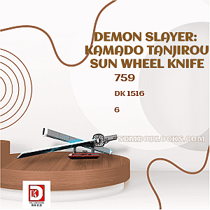DK 1516 Creator Expert Demon Slayer: Kamado Tanjirou Sun Wheel Knife