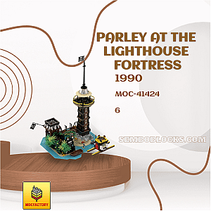 MOC Factory 41424 Creator Expert Parley at the Lighthouse Fortress