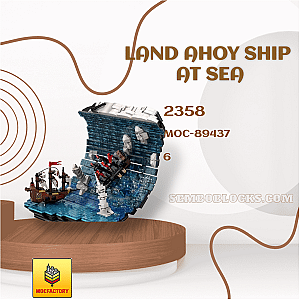 MOC Factory 89437 Creator Expert Land Ahoy Ship at Sea
