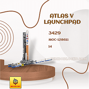 MOC Factory 128611 Space Atlas V Launchpad