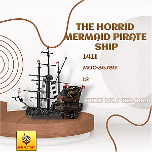 MOC Factory 36789 Technician The Horrid Mermaid Pirate Ship