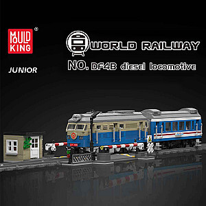 MOULD KING 12022 Technician World Railway DF4B Diesel Locomotive Train