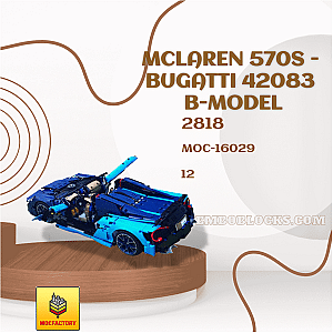 MOC Factory 16029 Technician McLaren 570S - Bugatti 42083 B-Model