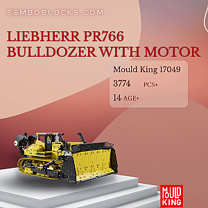 MOULD KING 17049 Technician Liebherr PR766 Bulldozer With Motor