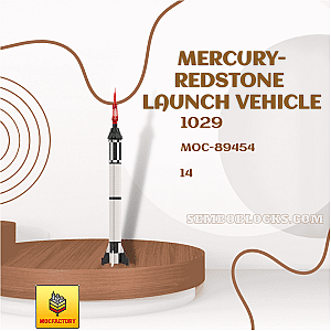 MOC Factory 89454 Space Mercury-Redstone Launch Vehicle
