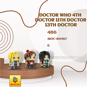 MOC Factory 89467 Movies and Games Doctor Who 4TH DOCTOR 11TH DOCTOR 13TH DOCTOR