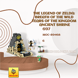MOC Factory 89468 Creator Expert The Legend of Zelda: Breath of the Wild Tears of the Kingdom Ancient Shrine