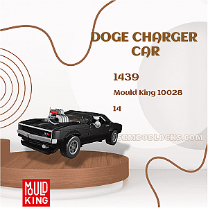 MOULD KING 10028 Technician Doge Charger Car