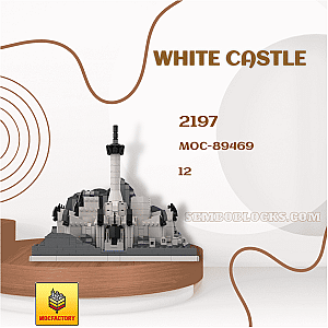 MOC Factory 89469 Modular Building White Castle