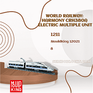 MOULD KING 12021 Technician World Railway: Harmony CRH380A Electric Multiple Unit