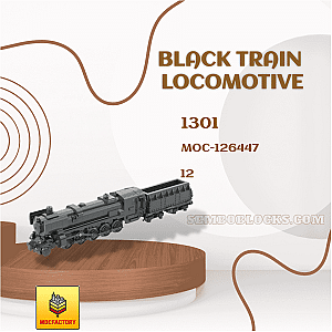 MOC Factory 126447 Technician Black Train Locomotive