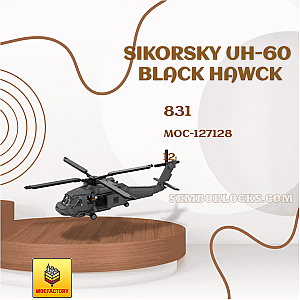 MOC Factory 127128 Military Sikorsky UH-60 Black Hawck