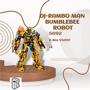K-Box V5007 Creator Expert DJ-Rambo Man Bumblebee Robot